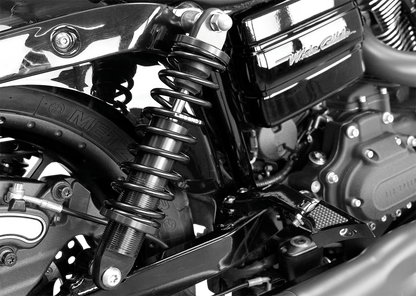 Legend Black 12" Revo-A Standard Rear Shocks for 1991-2017 Harley Davidson Dyna