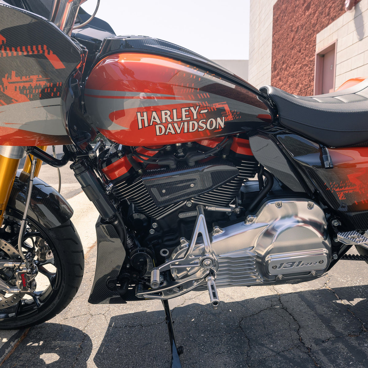 Thrashin Forged Gloss Carbon Ignition Cover for 2018-2026 Harley Touring Softail