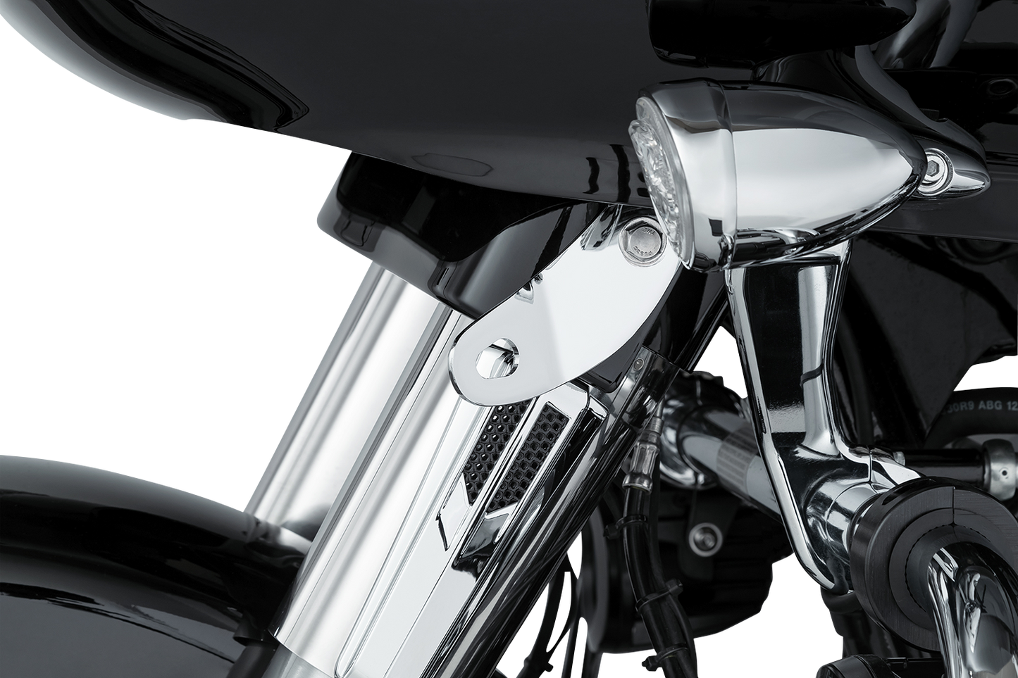 Ciro Chrome Motorcycle Tie Down Brackets for 2015-2024 Harley Road Glide FLTR