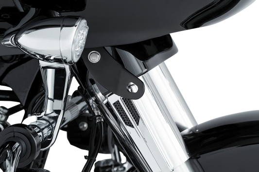 Ciro Black Motorcycle Tie Down Brackets for 2015-2024 Harley Road Glide FLTRX