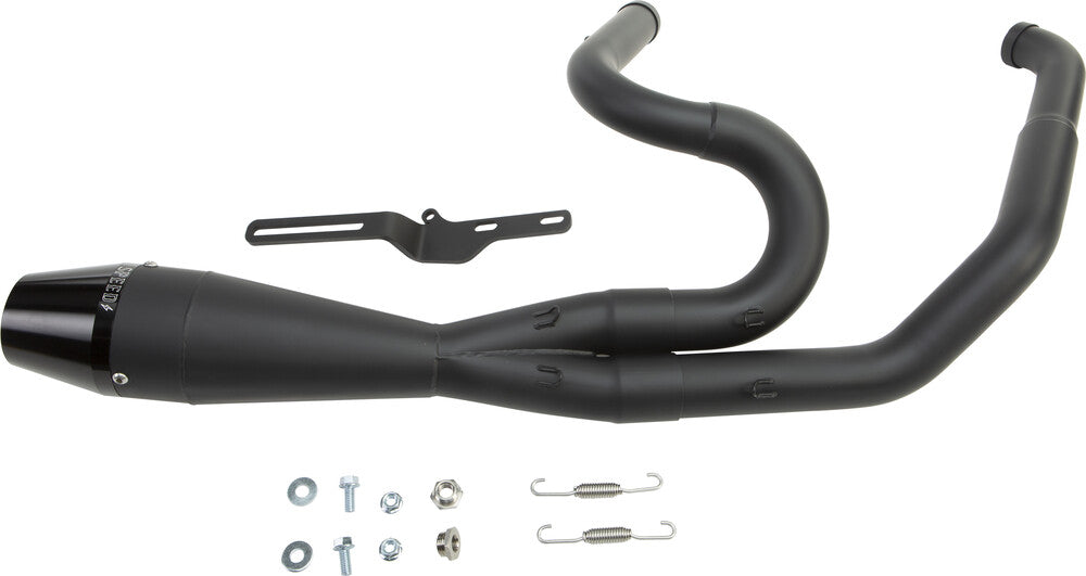 Sawicki Black 2-1 Shorty Full Exhaust System 2017-2020 Harley Touring Softail