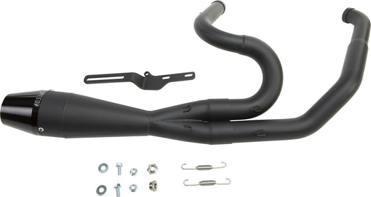 Sawicki Black 2-1 Shorty Full Exhaust System 2017-2020 Harley Touring Softail