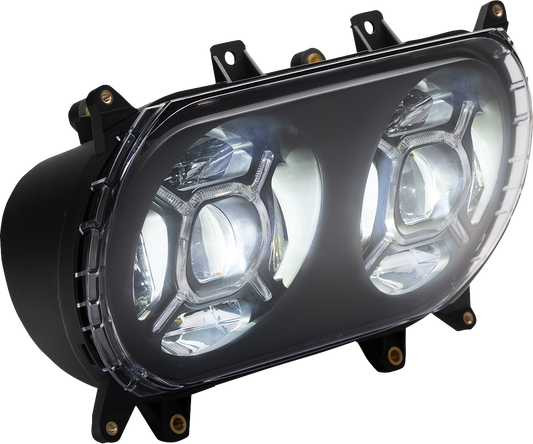 Custom Dynamics Double-X LED Headlight Assembly 2015-2024 Harley Road Glide FLTR
