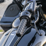 Arlen Ness Air Trax Black TBW Handlebar Grips for 2023-26 Harley Touring Softail