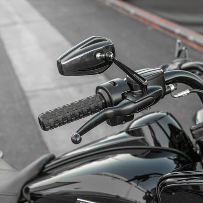 Arlen Ness Air Trax Black TBW Handlebar Grips for 2023-26 Harley Touring Softail