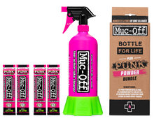 Muc-Off Motorcycle Punk Powder Concentrated Cleaner 4 Pack with Bottle