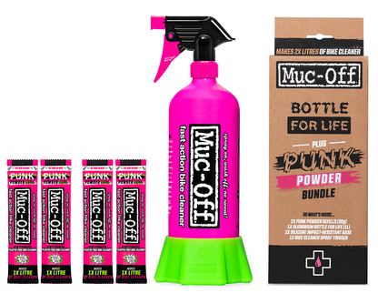 Muc-Off Motorcycle Punk Powder Concentrated Cleaner 4 Pack with Bottle