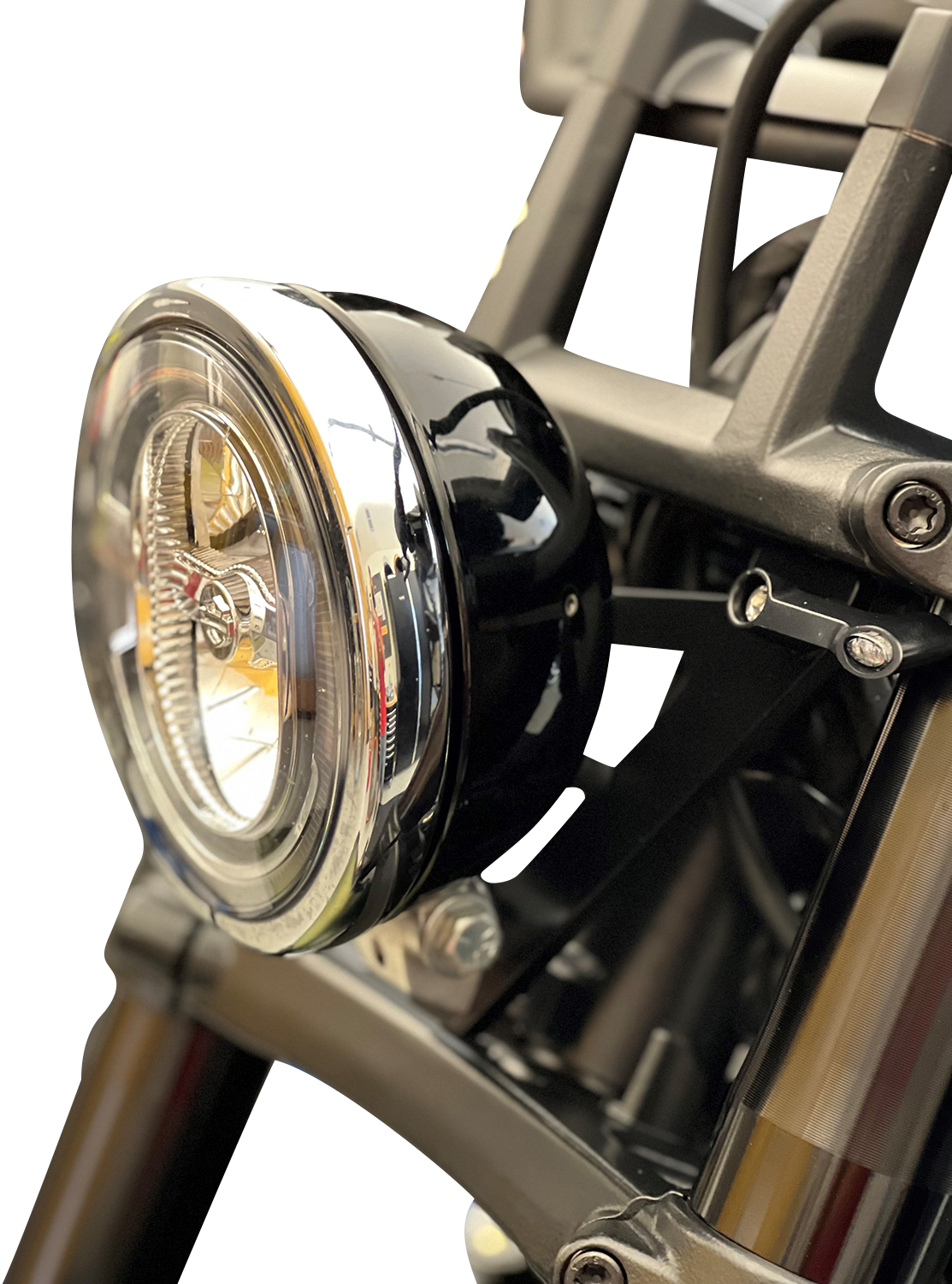 Kodlin Motorcycle Black Headlight Bracket 2021-2024 Harley Davidson Sportster S