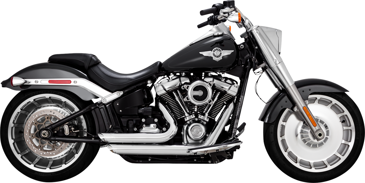 Vance & Hines Chrome Shortshots Staggered Exhaust 2018-2024 Harley Softail FLFBS