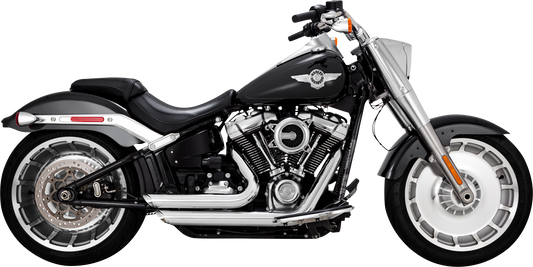 Vance & Hines Chrome Shortshots Staggered Exhaust 2018-2024 Harley Softail FLFBS
