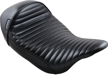 Le Pera Stubs Cafe Pleated Solo Seat fits 2008-2024 Harley Touring LK-427PT