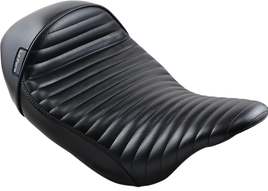 Le Pera Stubs Cafe Pleated Solo Seat fits 2008-2024 Harley Touring LK-427PT