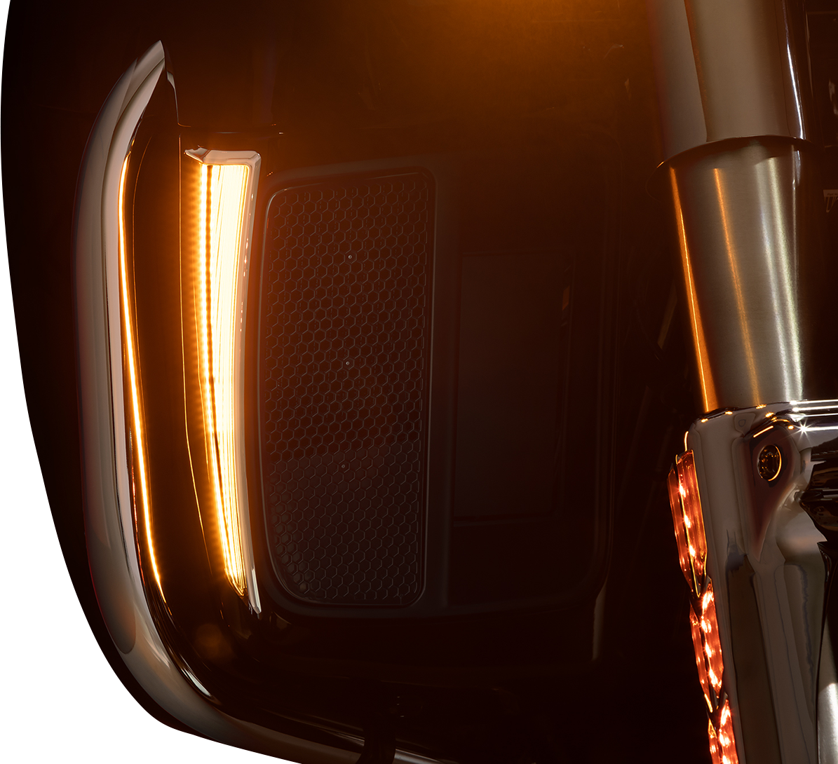Ciro Fang Lower Fairing LED Accent Lights 2014-2024 Harley Touring FLT FLH CVO