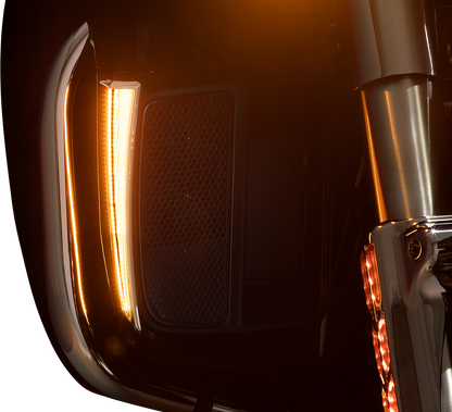 Ciro Fang Lower Fairing LED Accent Lights 2014-2024 Harley Touring FLT FLH CVO