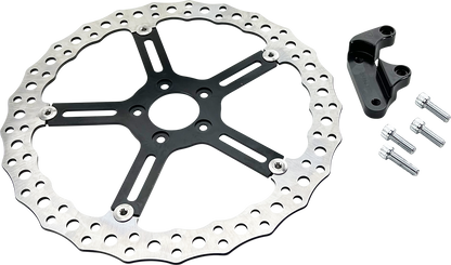 Arlen Ness 15" Jagged Front Left Brake Rotor 2018-2024 Harley Softail Low Rider