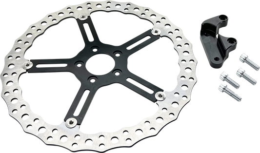Arlen Ness 15" Jagged Front Left Brake Rotor 2018-2024 Harley Softail Low Rider