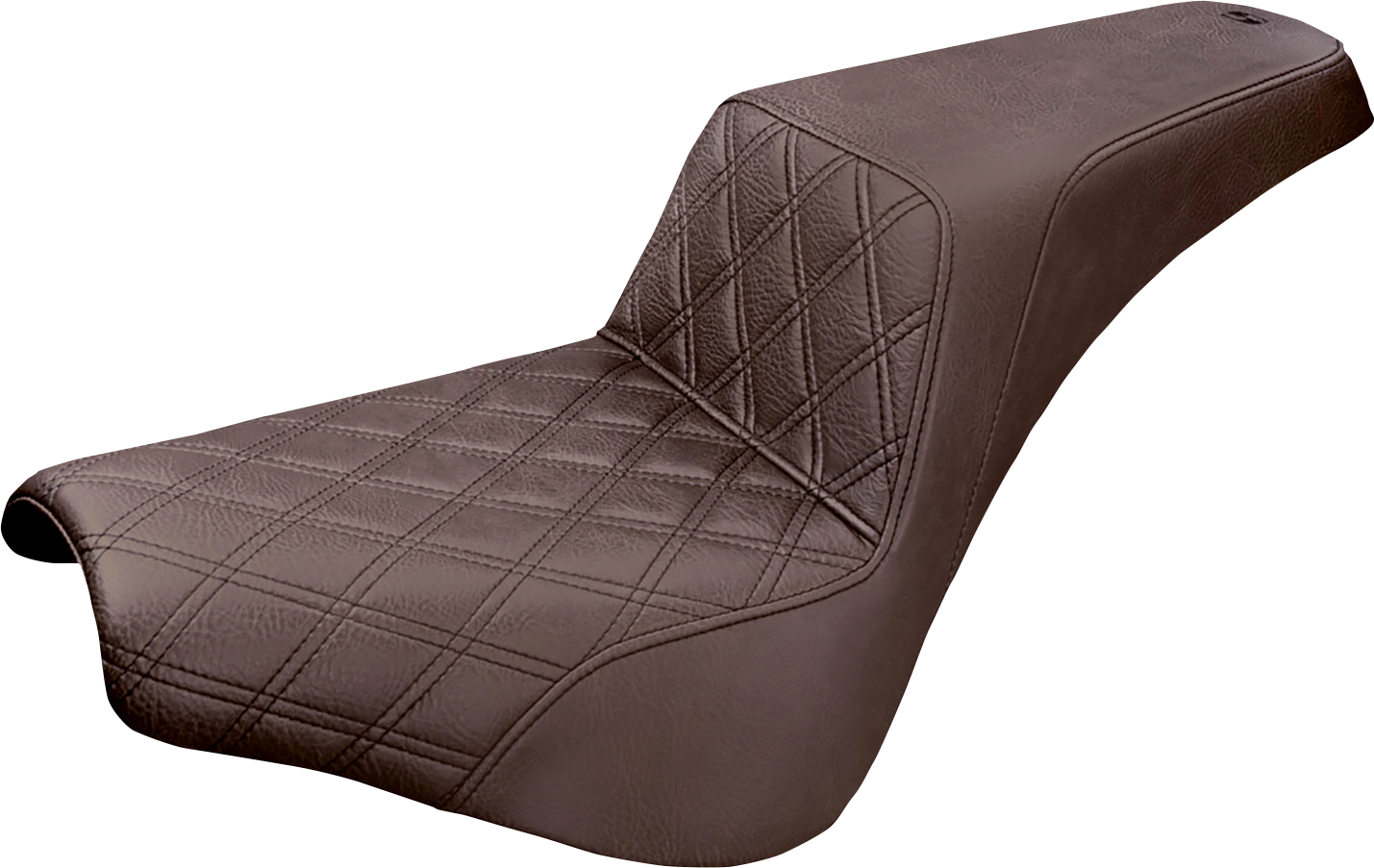 Saddlemen Brown Step-Up Lattice Seat fits 2018-2025 Harley Softail FXST FXBB