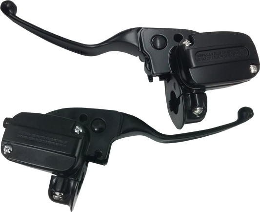 Drag Specialties Black Brake & Clutch Lever Assembly 2017-2020 Harley Touring