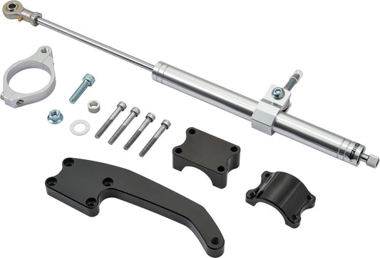 Harddrive Silver Steering Damper Kit fit 2017-2022 Harley Road Glide FLTR M8