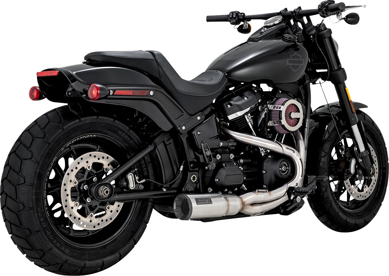Vance & Hines 2-into-1 Upsweep Short Exhaust System 2018-2022 Harley Softail