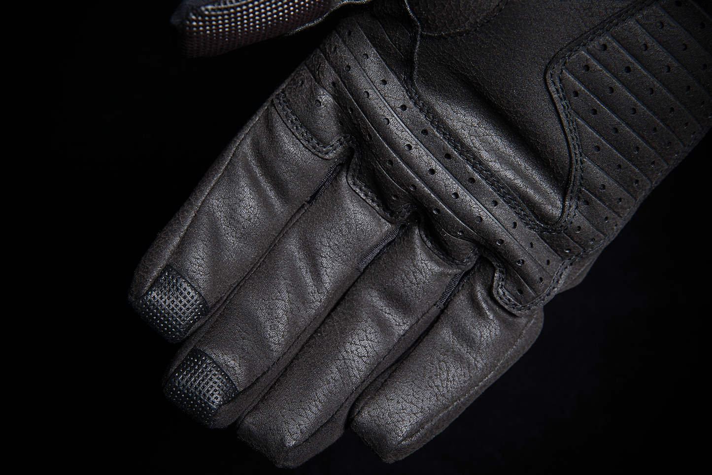 Icon Stormhawk Mens Pair Black Motorcycle Riding Street Racing Gloves