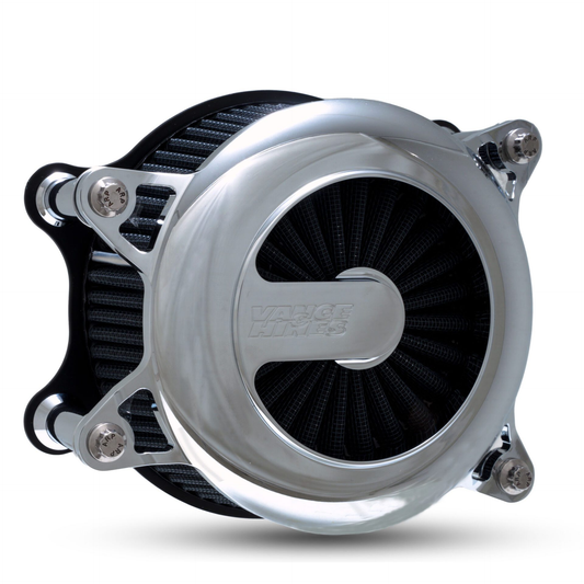 Vance & Hines VO2 Chrome Rogue Air Filter Kit for 2008-17 Harley Touring Softail