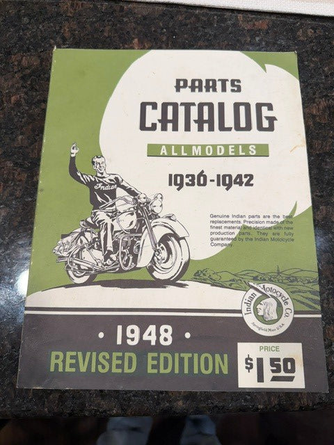 1948 Indian Motorcycle Parts Catalog 1936-42 All Models Chuck Myles Collection