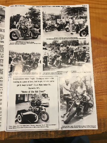 Reprint of The Motorcycle Post Indian Come Home Rallies 1972-1976 Chuck Myles