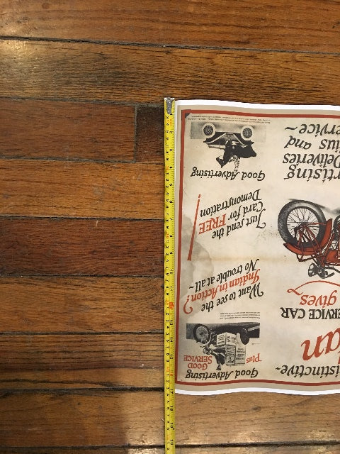 Vintage Replica Poster The Indian Service Car Chuck Myles Cardstock 24"x 17"