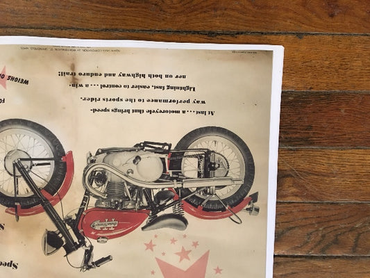 Vintage Replica Indian Warrior T.T Cardstock Chuck Myles 24" x 18" Poster