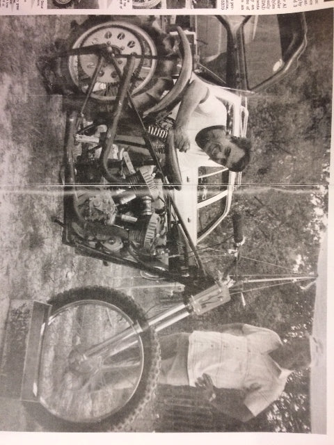 Chuck Myles Vintage Replica The Indian Hillclimber  22" x 17" Carstock Poster