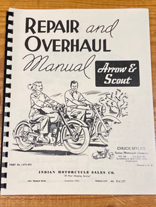 Indian Motorcycle 1944-1948 Parts Catalog Reprint Vintage Chief Manual  Copy