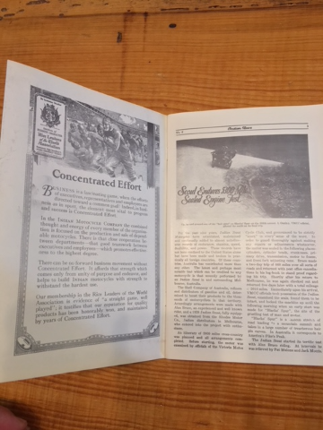 Chuck Myles Genuine Vintage Indian News Motorcycle Magazine Chief Scout 1928