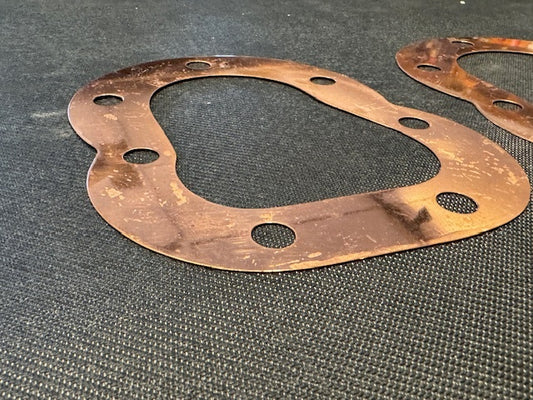 NOS Pair Copper Engine Head Gaskets 7 Hole Indian Scout .026
