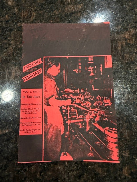 Vintage Indian Motorcycle Magazine Vol 2 No 1 Jan Feb Chuck Myles Collection