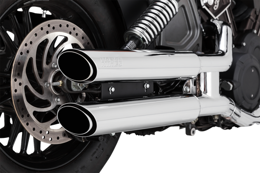 Vance & Hines Chrome Twin Slash Exhaust Mufflers fits 2015-2022 Indian Scout