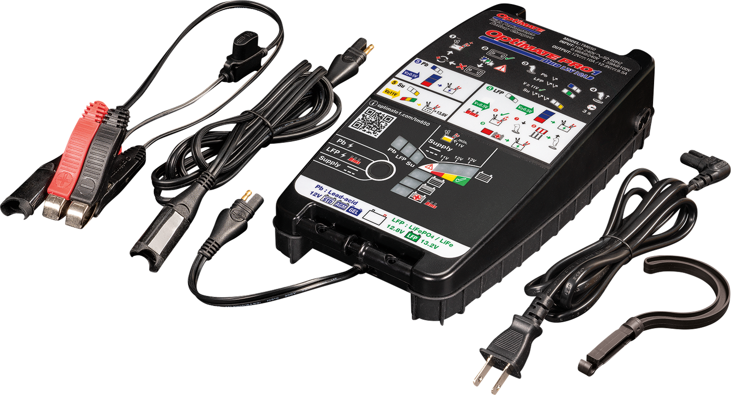 Tecmate Optimate Pro 1 Duo Battery Charger Maintainer 12V Motorcycle ATV UTV