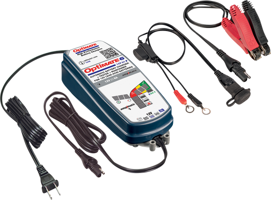Techmate Optimate 6 Universal Motorcycle ATV Battery Tender Charger TM361