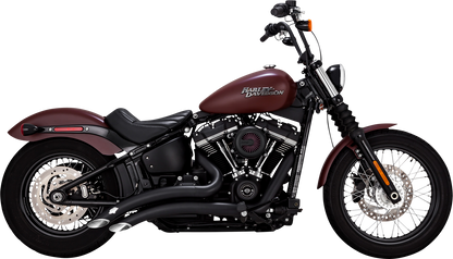 Vance & Hines Big Radius 2-2 Black PCX Exhaust System 18-24 Harley Softail 46377