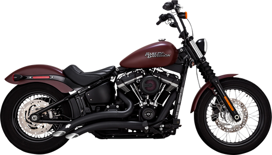 Vance & Hines Big Radius 2-2 Black PCX Exhaust System 18-24 Harley Softail 46377