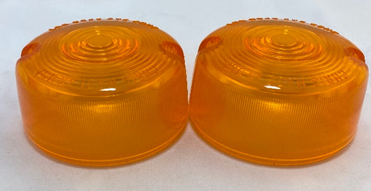 Chris Products Pair Amber OEM Replacement Turn Signal Lens 1986-2001 Harley Dyna