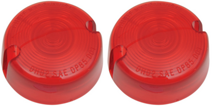 Chris Products Pair Red OEM Replacement Turn Signal Lens fits 1986-2001 Harley