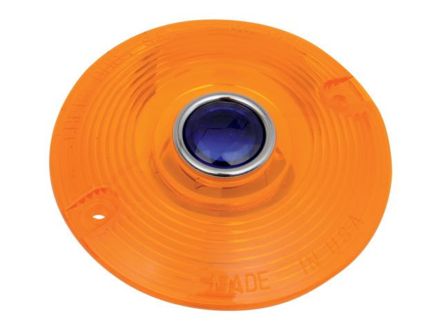 Chris Products Amber & Blue One Turn Signal Lens fits 99-20 Harley FLT FLHT FXRT