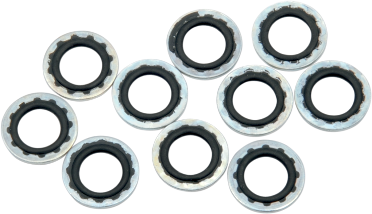Drag Specialties 7/16  Aluminum Banjo Washer 10 Pack Harley Davidson XL FXR FXST