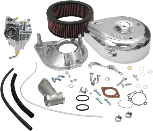 S&S Super E 1 7/8" Carburetor Manifold Kit for 55-65 Harley Panhead FL FLH EL