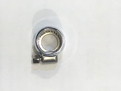 Drag Specialties Chrome 3/8" Single Grooved Universal Motorcycle Hose End Clamp