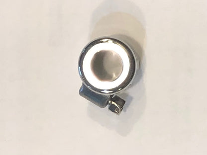 Drag Specialties Chrome 3/8" Single Grooved Universal Motorcycle Hose End Clamp