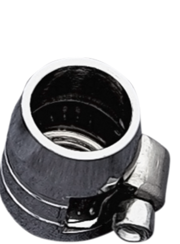 Drag Specialties Chrome 3/8" Single Grooved Universal Motorcycle Hose End Clamp