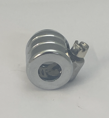 Drag Specialties Single Chrome Grooved 1/4" Hose End & Clamp for Harley