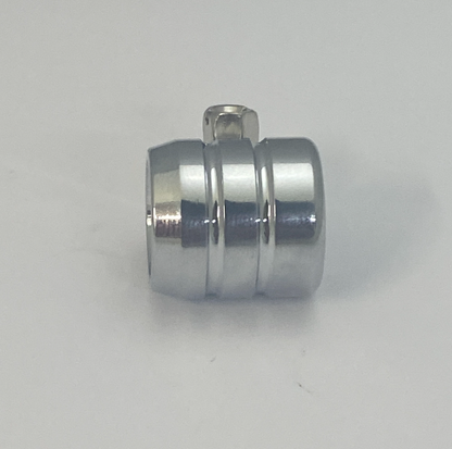 Drag Specialties Single Chrome Grooved 1/4" Hose End & Clamp for Harley